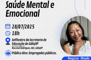 Palestra: Saúde Mental e Emocional dos Profissionais da Educação 2025