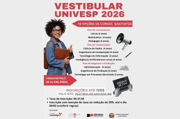 VESTIBULAR UNIVESP 2026 - 10 cursos GRATUITOS