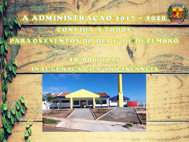 INAUGURAÇÕES - DEZEMBRO/2018